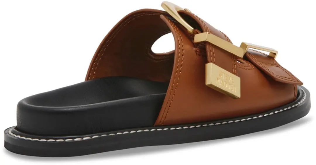 Steve Madden Arch-E Vrouwenslippers - 36 - Cognacleder - afbeelding 4 van 6