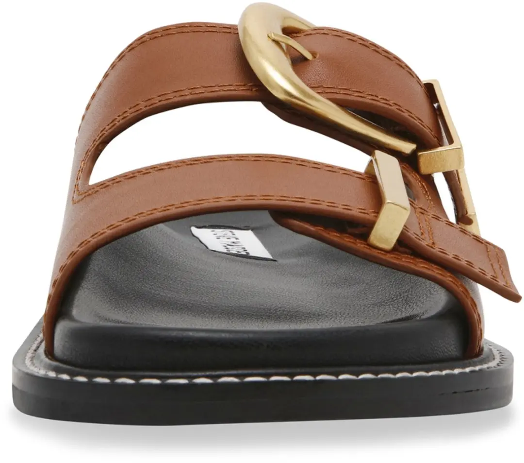 Steve Madden Arch-E Vrouwenslippers - 36 - Cognacleder - afbeelding 3 van 6