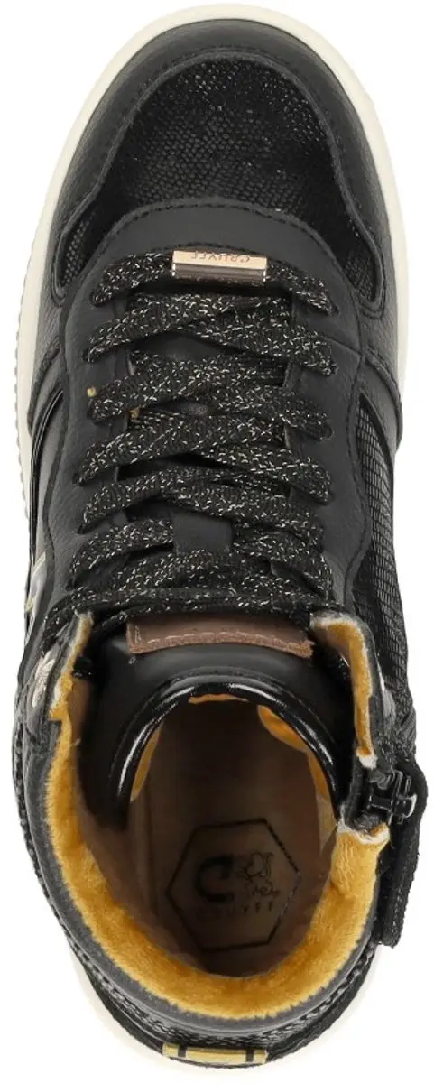 Cruyff Junior Campo High Sneakers - Zwart - Maat 30 - afbeelding 5 van 6