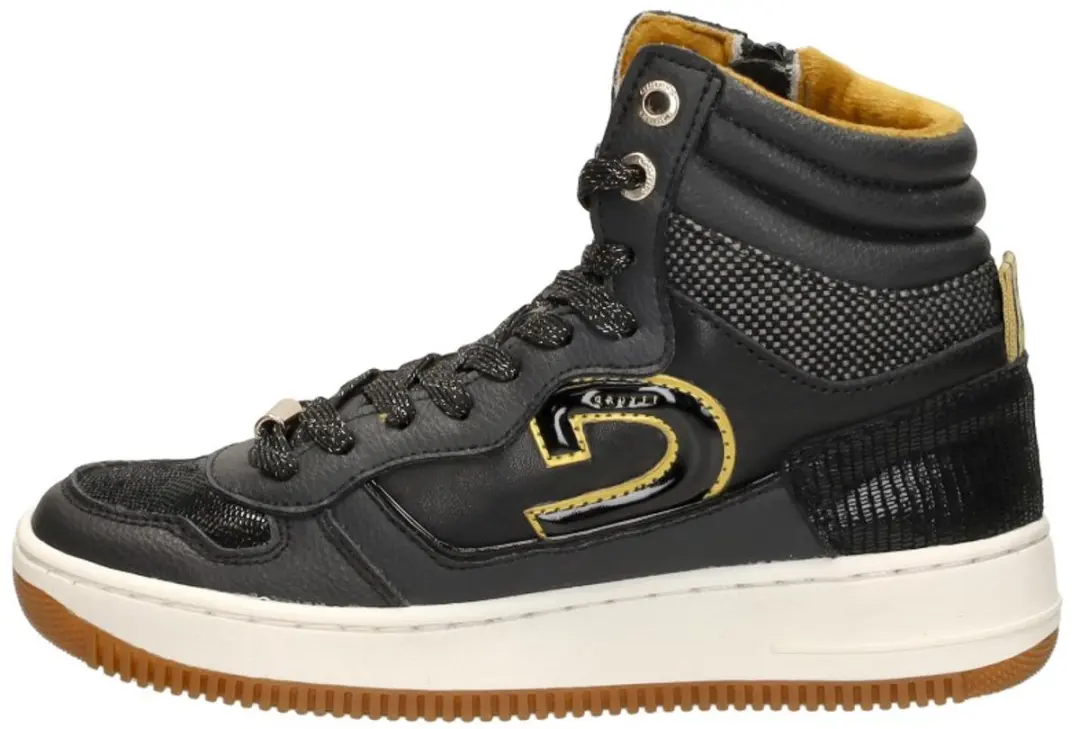 Cruyff Junior Campo High Sneakers - Zwart - Maat 33 - afbeelding 2 van 6
