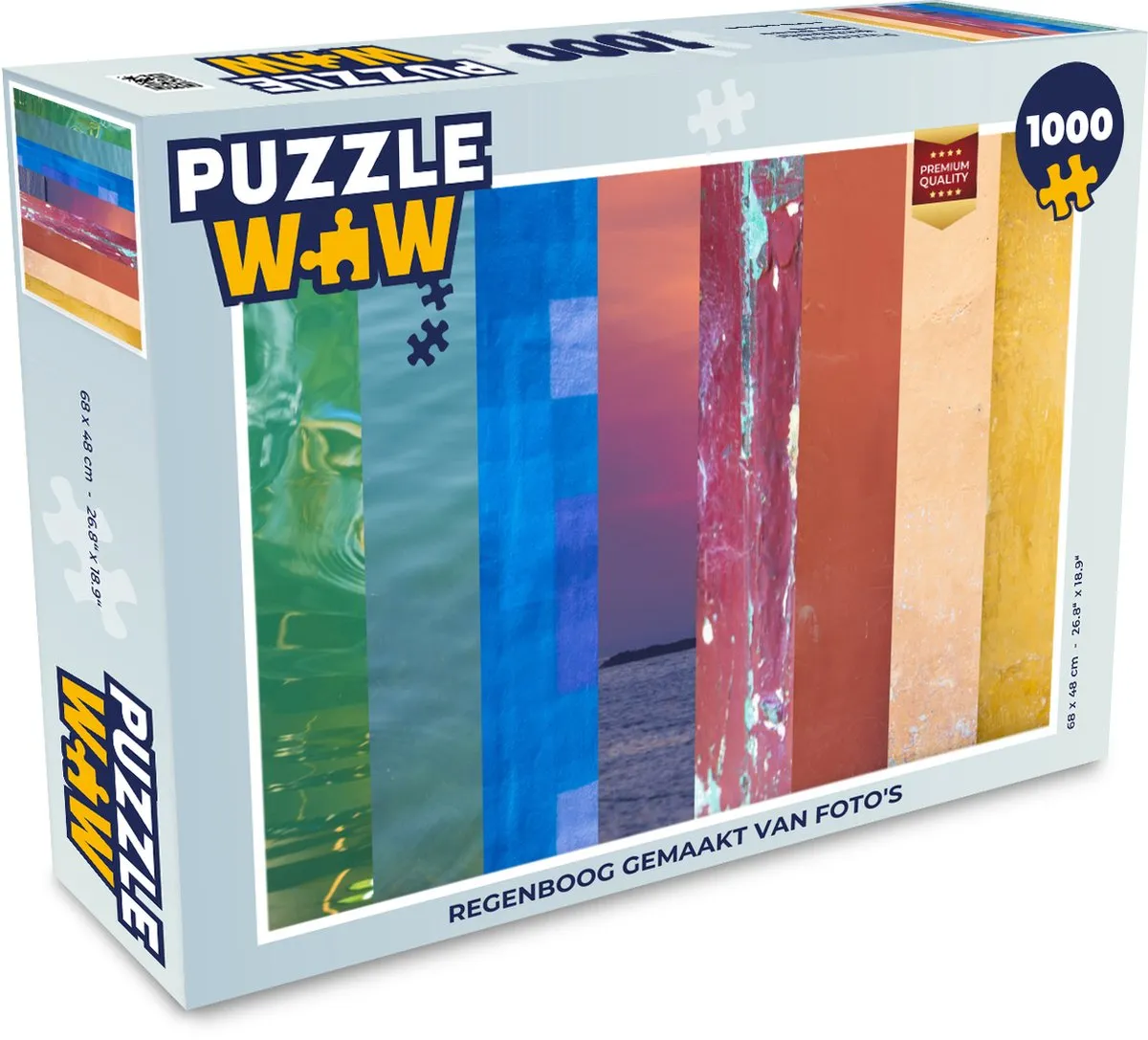 PuzzleWow Regenboog Legpuzzel 1000 Stuks - Multicolor