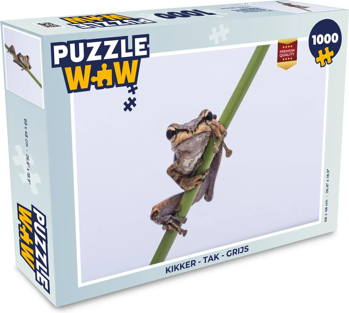 PuzzleWow Kikker Tak Legpuzzel 1000 Stuks - Multicolor