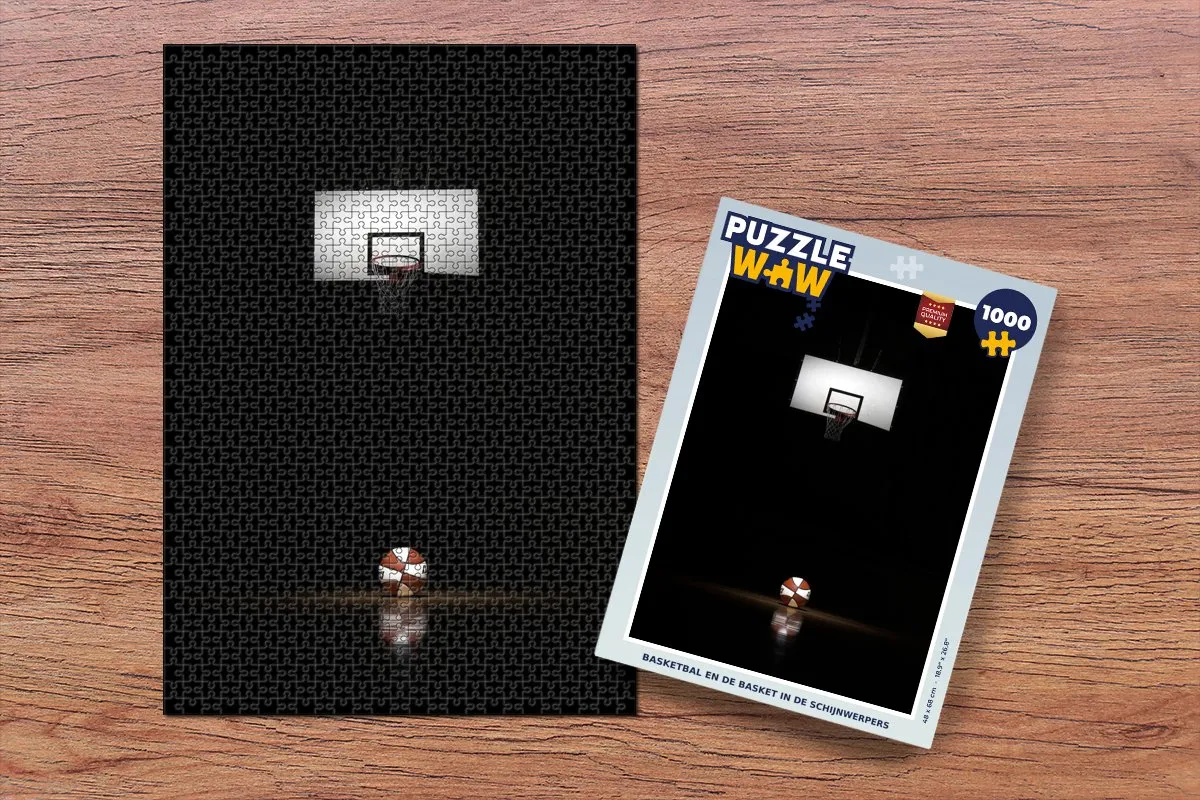 PuzzleWow Basketbal Legpuzzel 1000 Stuks - Multicolor