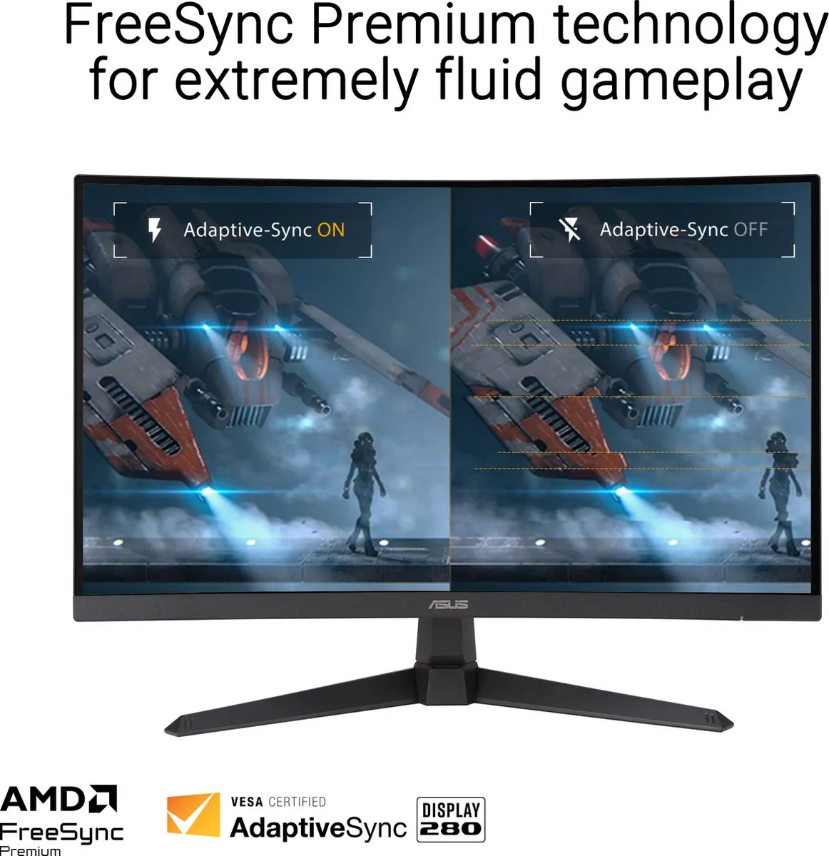 ASUS TUF Gaming VG27VQM1B Monitor - 27" 280Hz Curved
