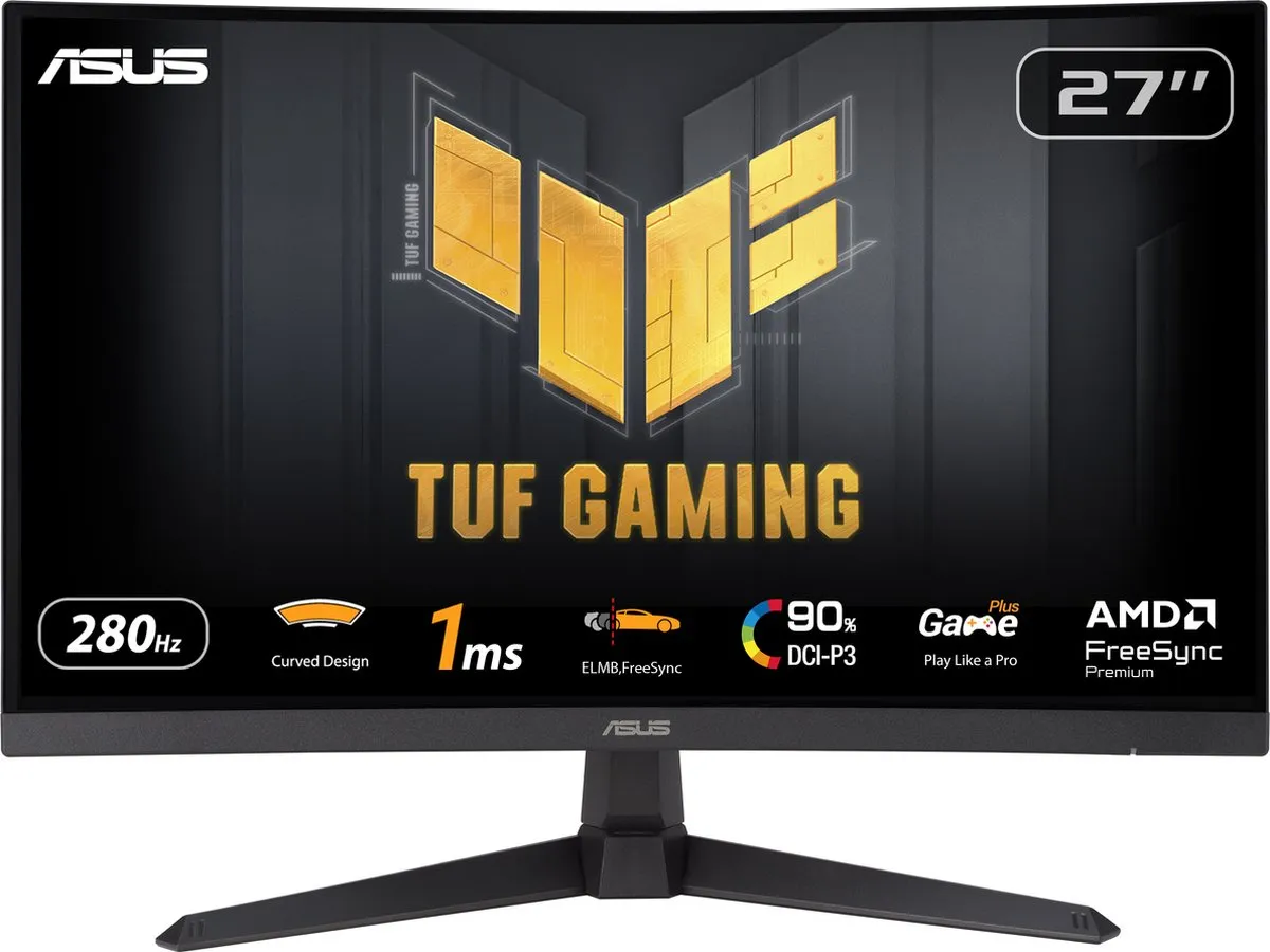 ASUS TUF Gaming VG27VQM1B Monitor - 27" 280Hz Curved
