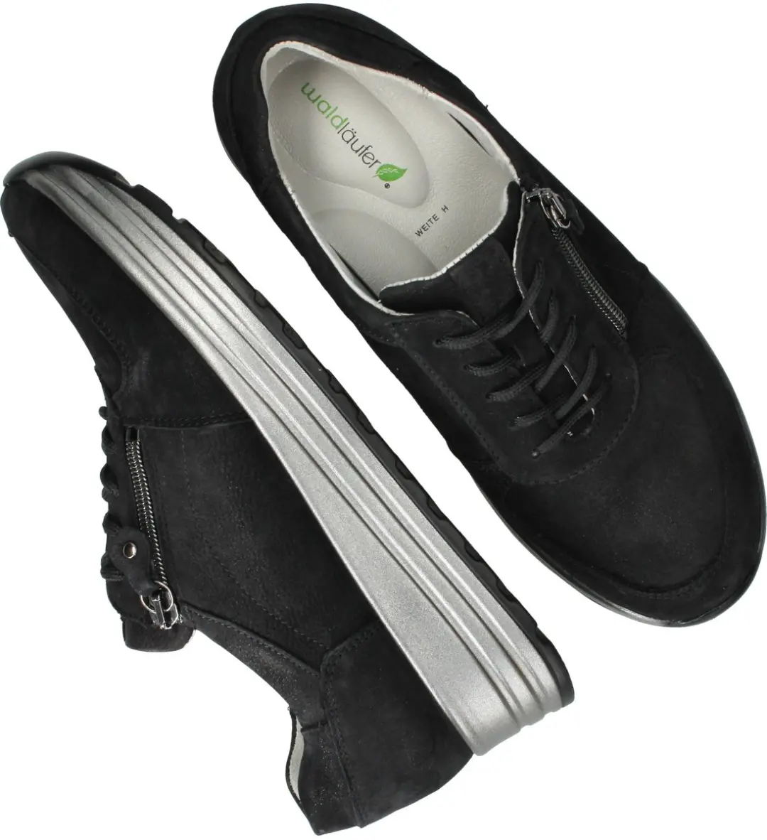 Wäldlaufer Lana Dames Sneakers - 39 - Zwart - afbeelding 3 van 6