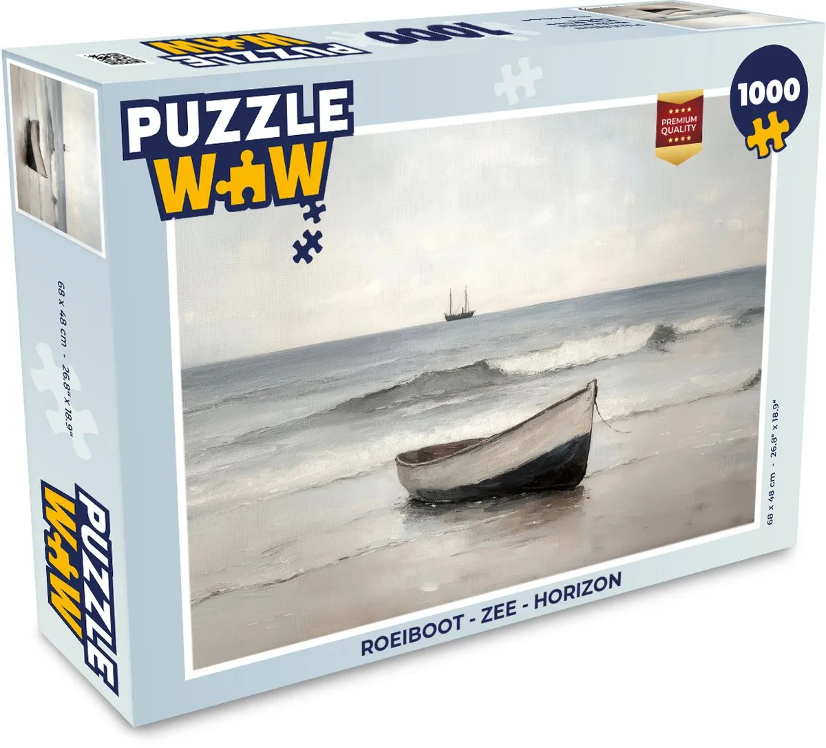 PuzzleWow Roeiboot Horizon Legpuzzel 1000 Stuks