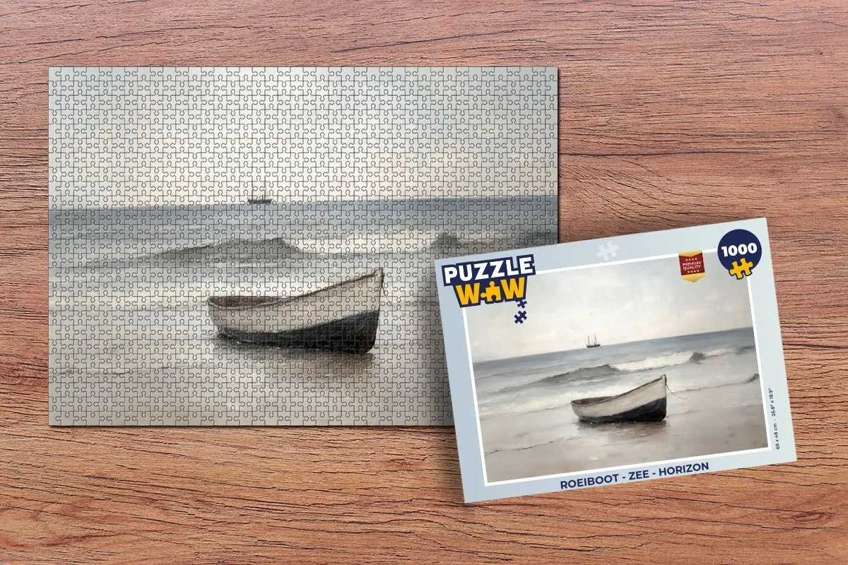 PuzzleWow Roeiboot Horizon Legpuzzel 1000 Stuks