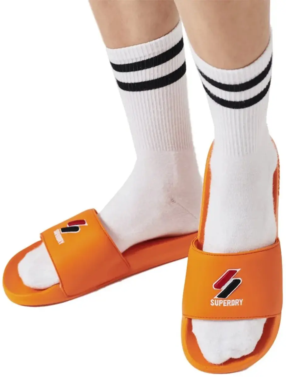 Superdry Code Essential Teenslipper - 36/37 - Denver Orange - afbeelding 2 van 4
