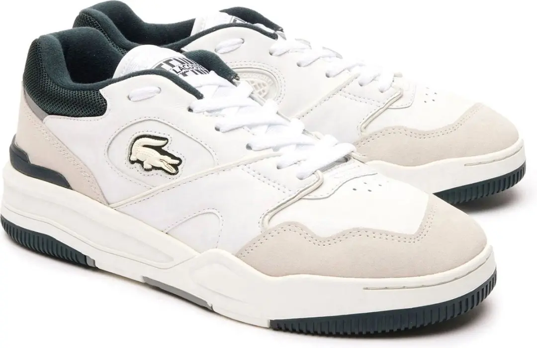 Lacoste Lineshot 223 3 Sma Heren Sneakers - Wit/Groen - Maat 41 - afbeelding 3 van 6