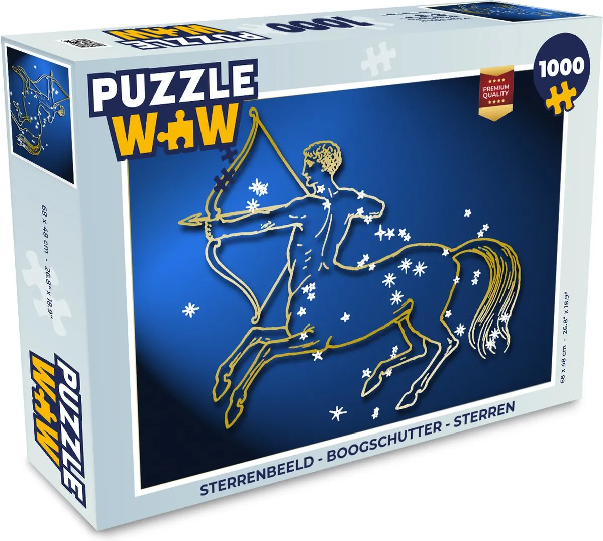 PuzzleWow Sterrenbeeld Boogschutter Legpuzzel 1000 Stuks - Multicolor