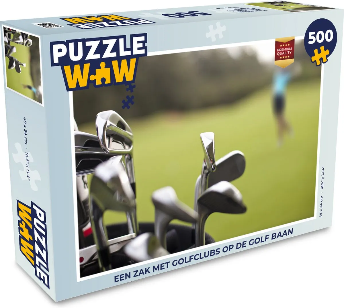 PuzzleWow Golfbaan Legpuzzel 500 Stuks - Multicolor