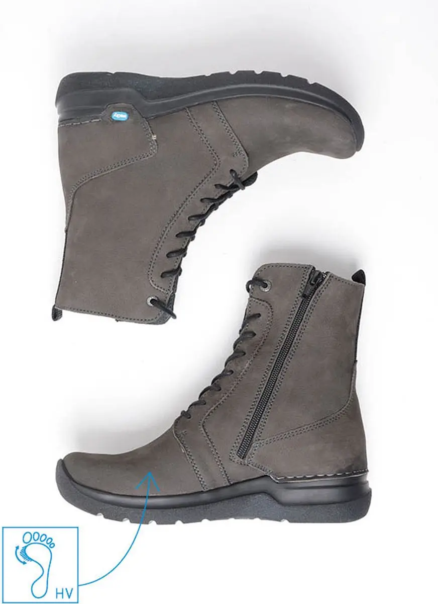 Wolky 0663210 301 Herenschoenen - Asfalt Nubuck