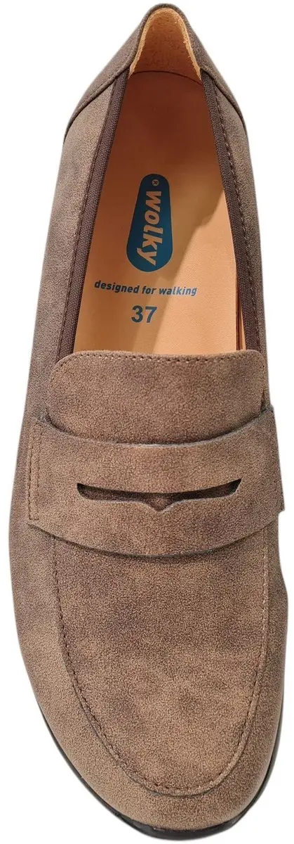 Wolky Dames Instappers Nubuck Bruin - 41 - afbeelding 2 van 5