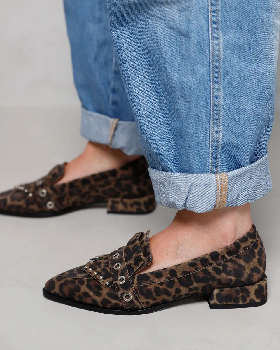 VIA VAI Jazz Emily Loafers - Luipaardprint - Maat 39 - afbeelding 6 van 6