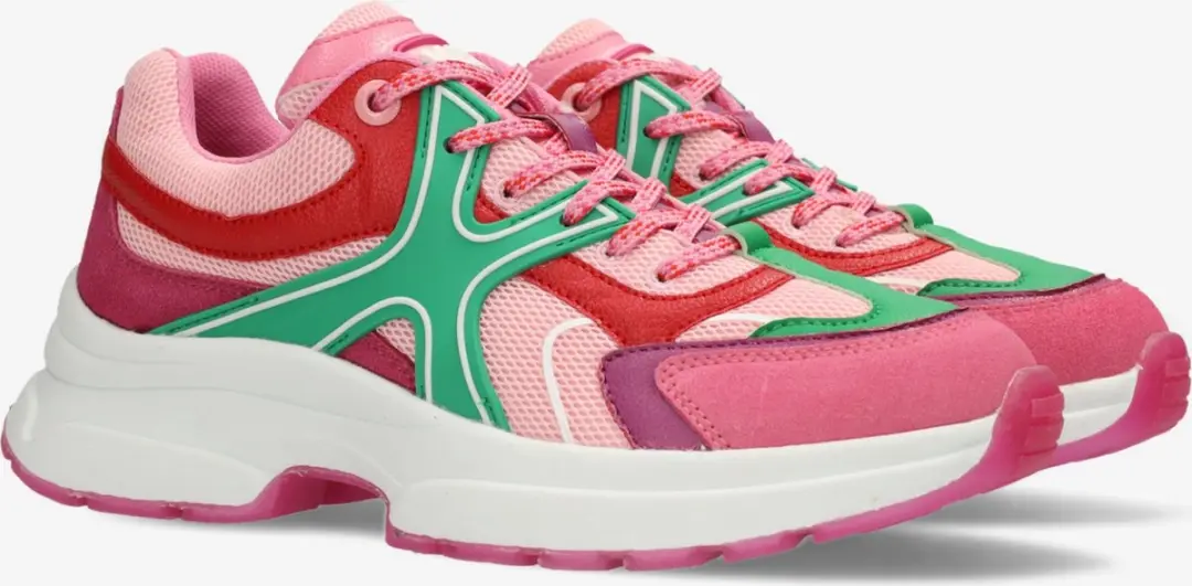 Mexx Sneaker Loyce Roze/groen