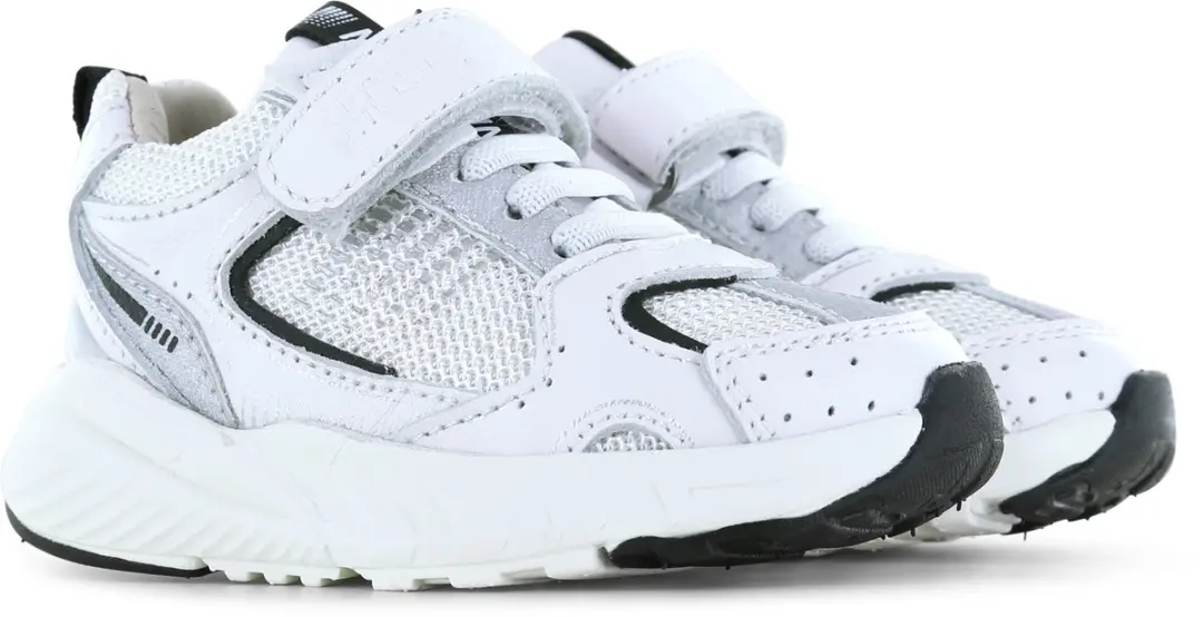 Shoesme Wit Sneakertje Veterschoenen 22 - Microfiber Leer - afbeelding 4 van 6