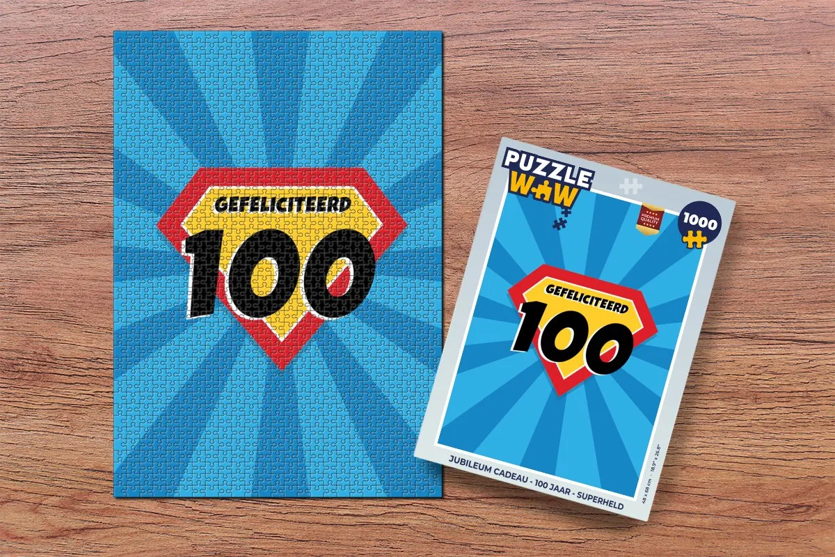 PuzzleWow Superheld Legpuzzel 1000 Stuks - Multicolor