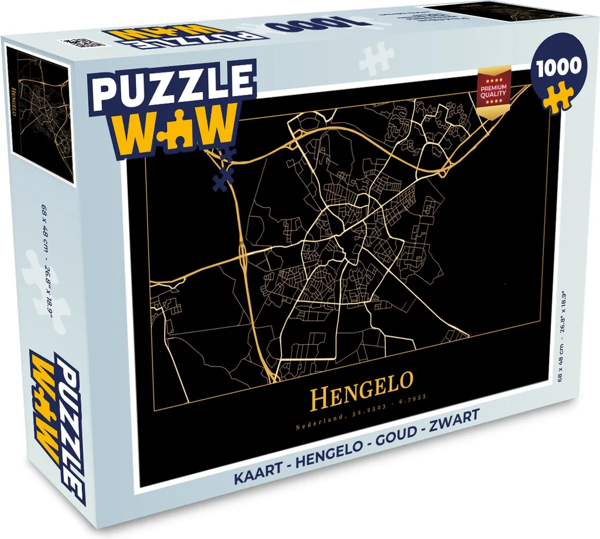 PuzzleWow Hengelo Legpuzzel 1000 Stuks - Multicolor