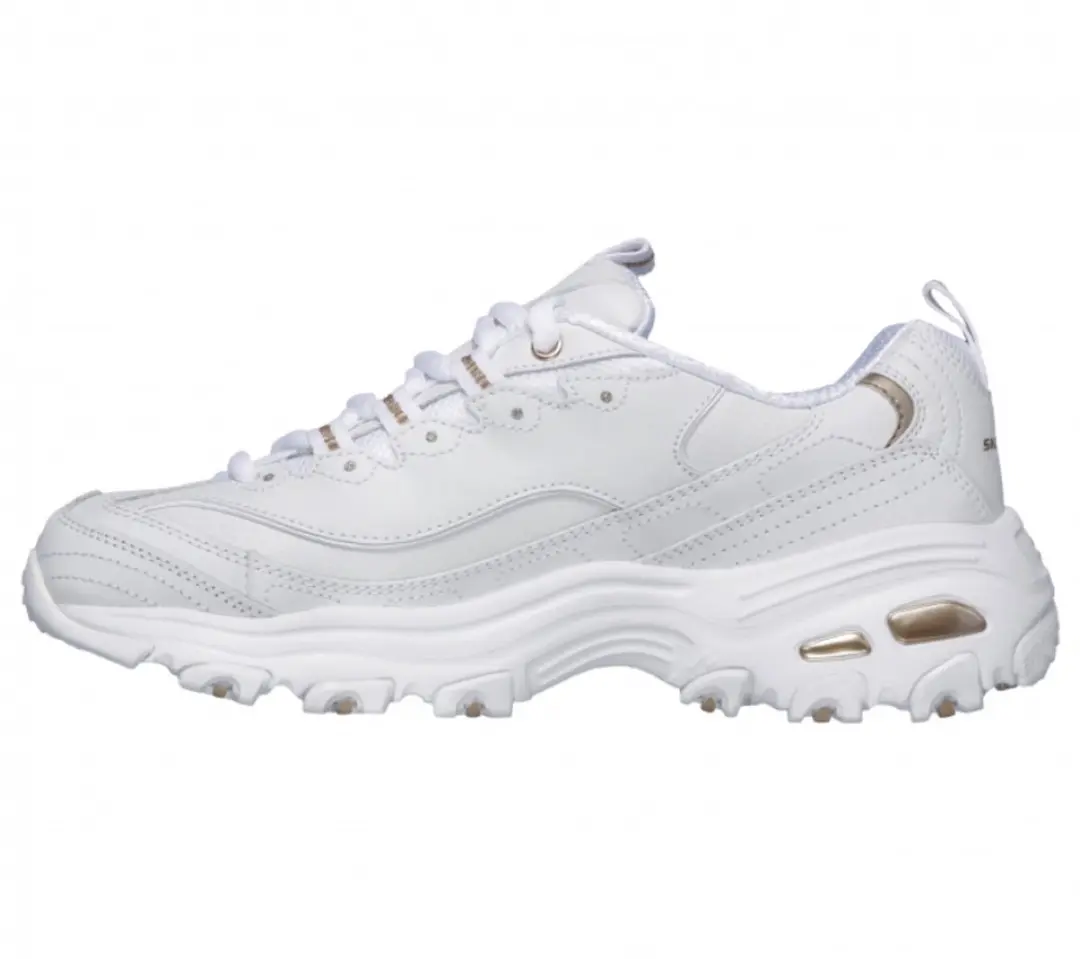 Skechers D’Lites Fresh Start 11931-WTRG Sneakers - Wit - afbeelding 5 van 6