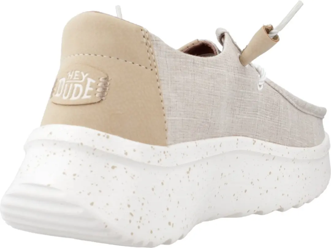 HEYDUDE - Wendy Peak Woven Dames Instappers Natural - Maat 36