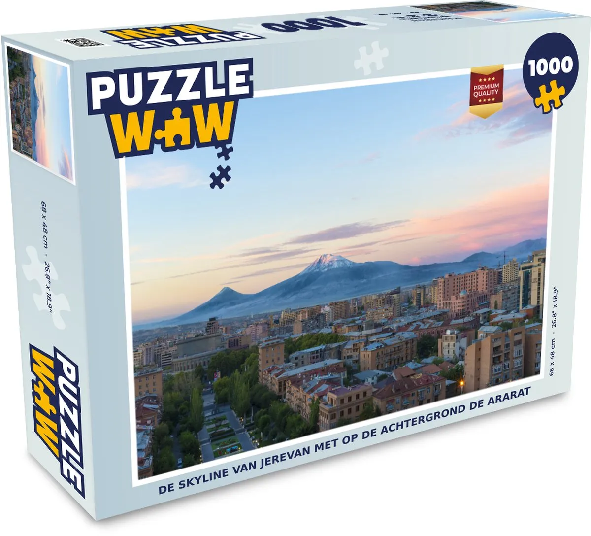 PuzzleWow Jerevan Ararat Legpuzzel 1000 Stuks - Multicolor