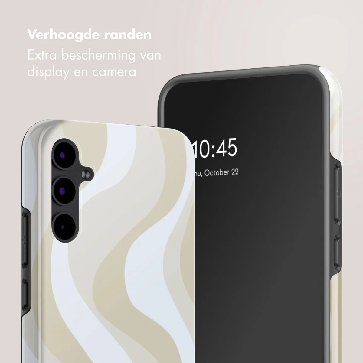 Selencia Hoesje Samsung Galaxy A34 Desert Waves Beige - afbeelding 6 van 6