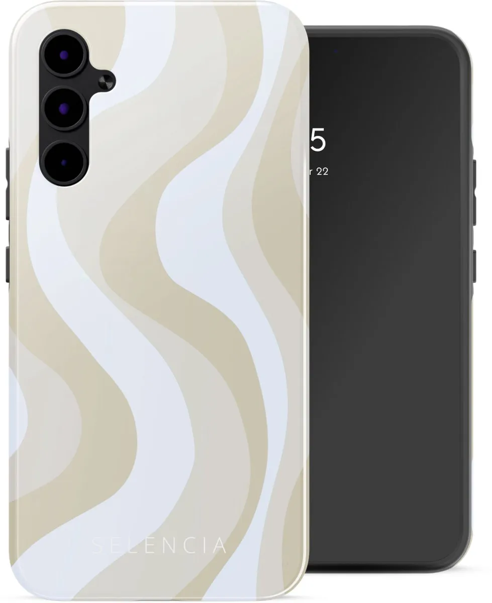 Selencia Hoesje Samsung Galaxy A34 Desert Waves Beige
