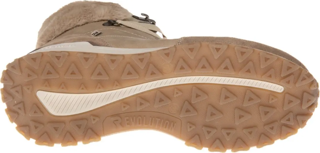 Rieker Dames Veterboot W0670-20 - Beige - Maat 37