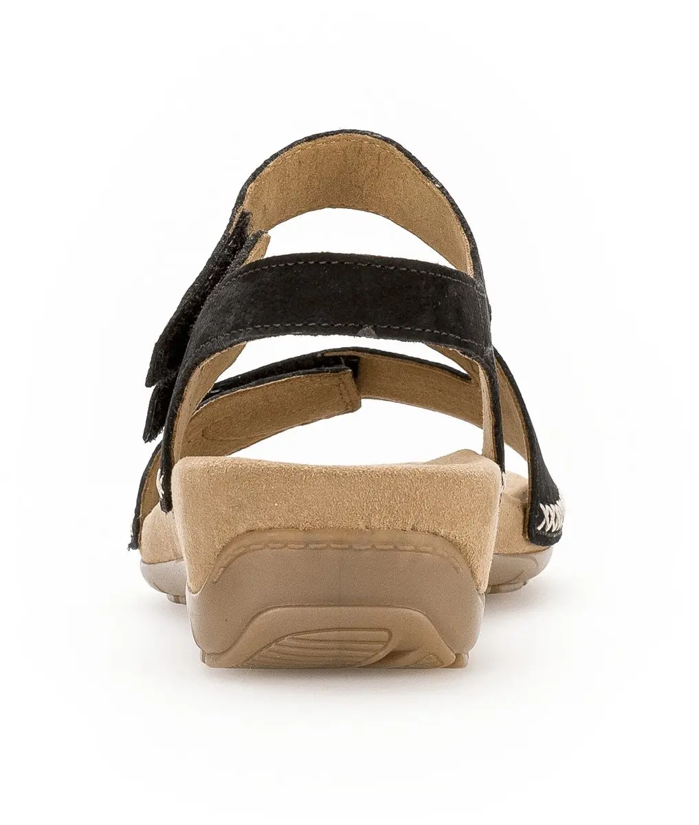 Gabor Nubuck Dames Sandalen 41 - Zwart - afbeelding 5 van 6