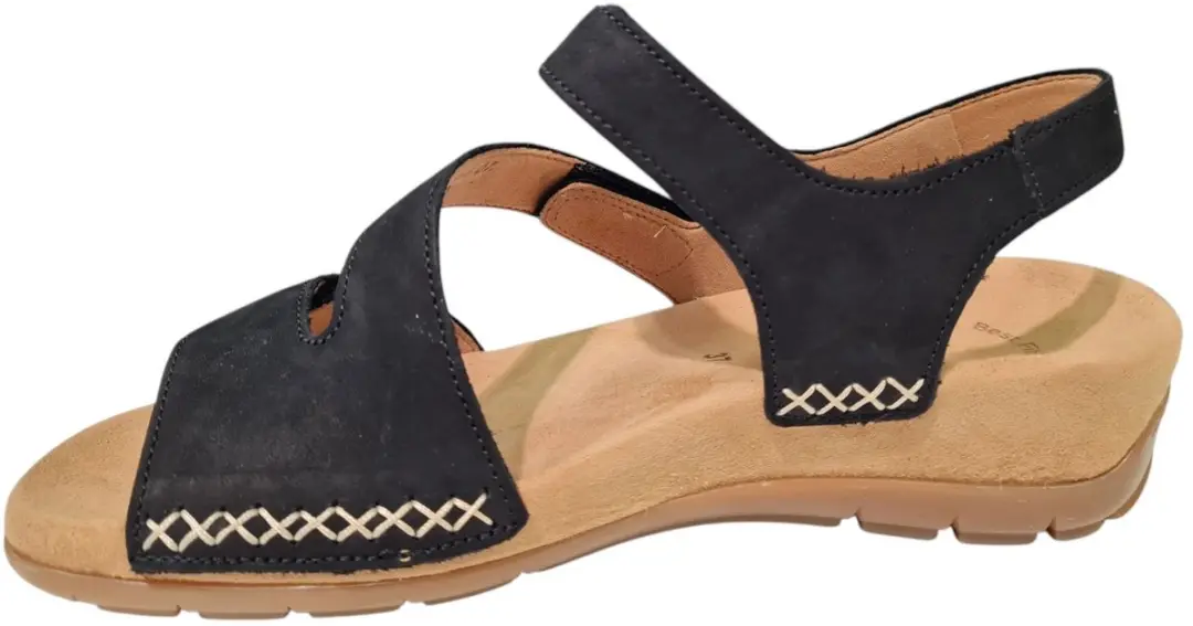 Gabor Nubuck Dames Sandalen 41 - Zwart - afbeelding 4 van 6