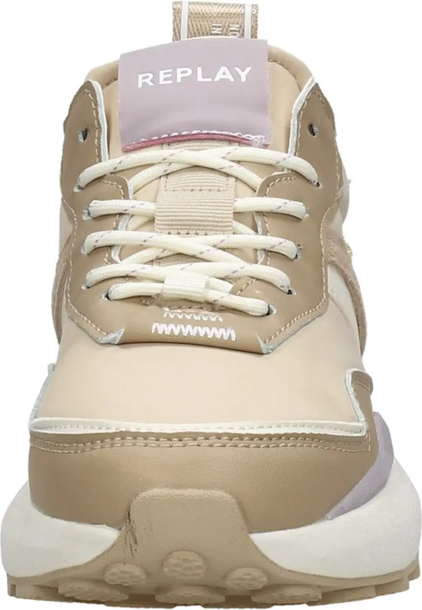 Replay Athena Run Sneakers Laag - beige - Maat 36 - afbeelding 3 van 6