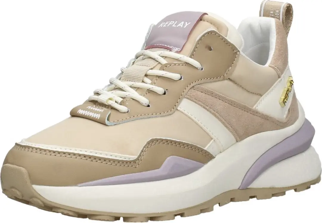 Replay Athena Run Sneakers Laag - beige - Maat 36 - afbeelding 4 van 6