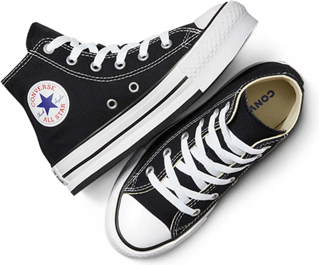 Converse Ctas Eva Lift Hi Sneakers - Zwart - afbeelding 4 van 6