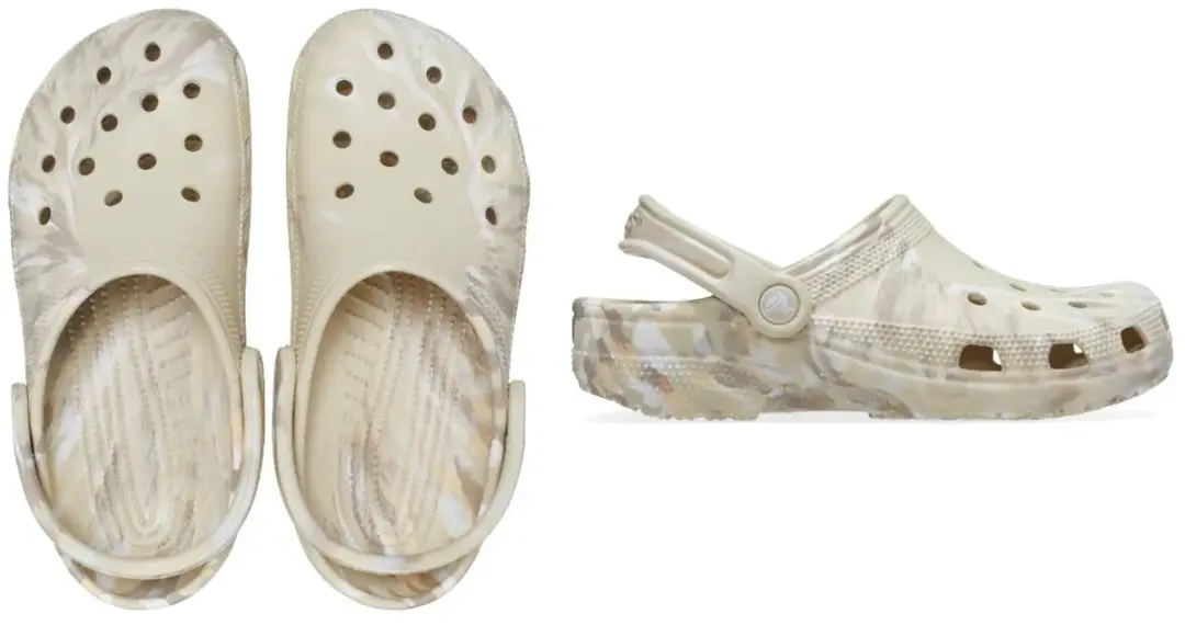 Classic Marbled Clog Bone Maat 45/46 US M11