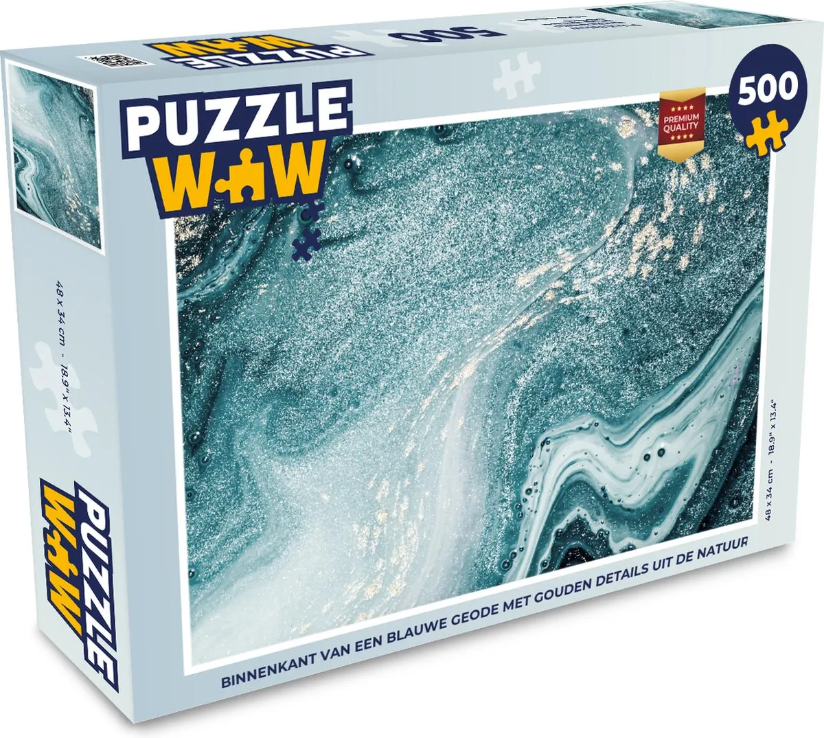 PuzzleWow Edelstenen Puzzel 500 Stuks - Multicolor