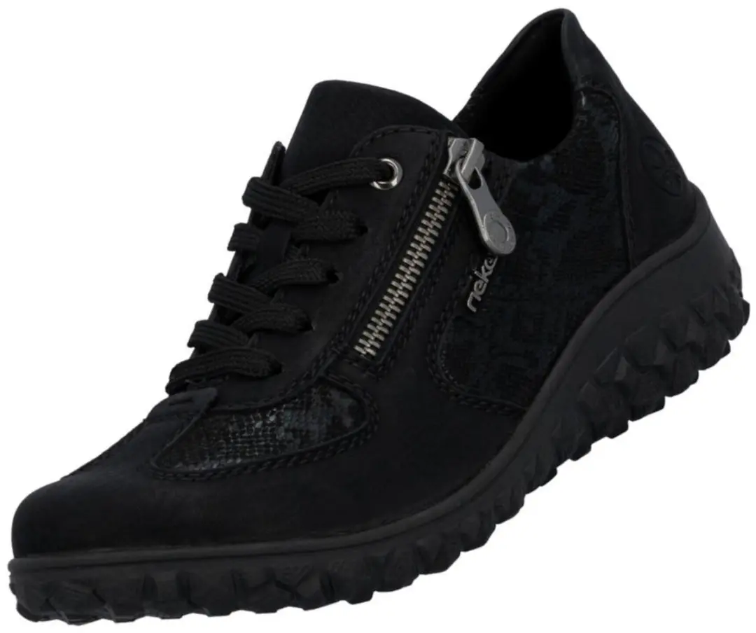 Rieker dames lage schoenen zwart