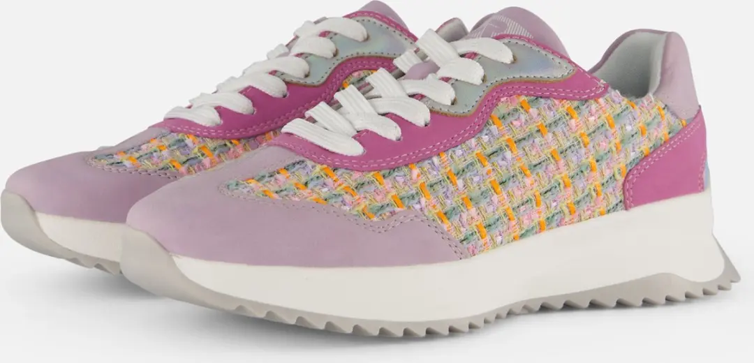 Rieker Revolution Sneakers paars Textiel
