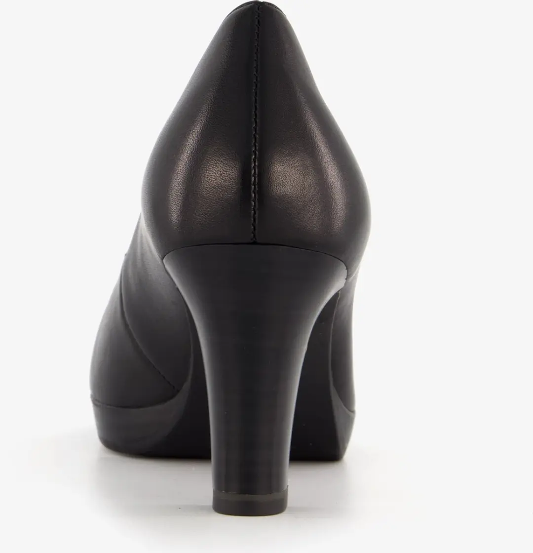 Tamaris Leren Dames Pumps - Zwart - Maat 39