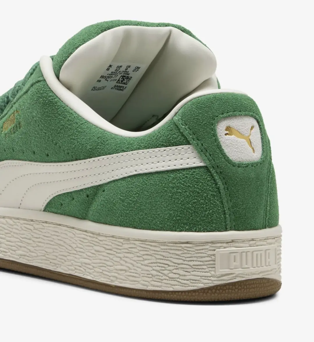 PUMA Suede XL Sneakers - Maat 41 - Groen/Wit - afbeelding 6 van 6