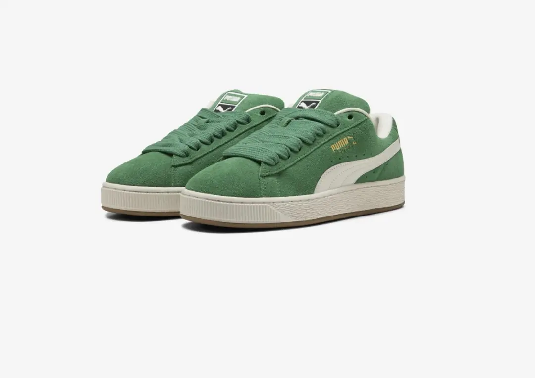PUMA Suede XL Sneakers - Maat 41 - Groen/Wit - afbeelding 3 van 6