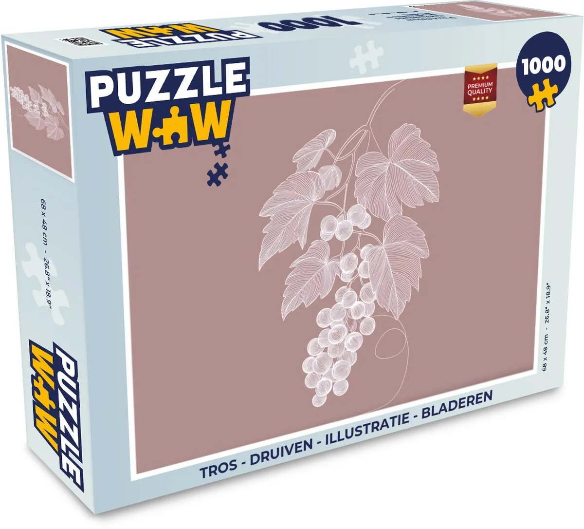PuzzleWow Legpuzzel Druiven 1000 Stuks