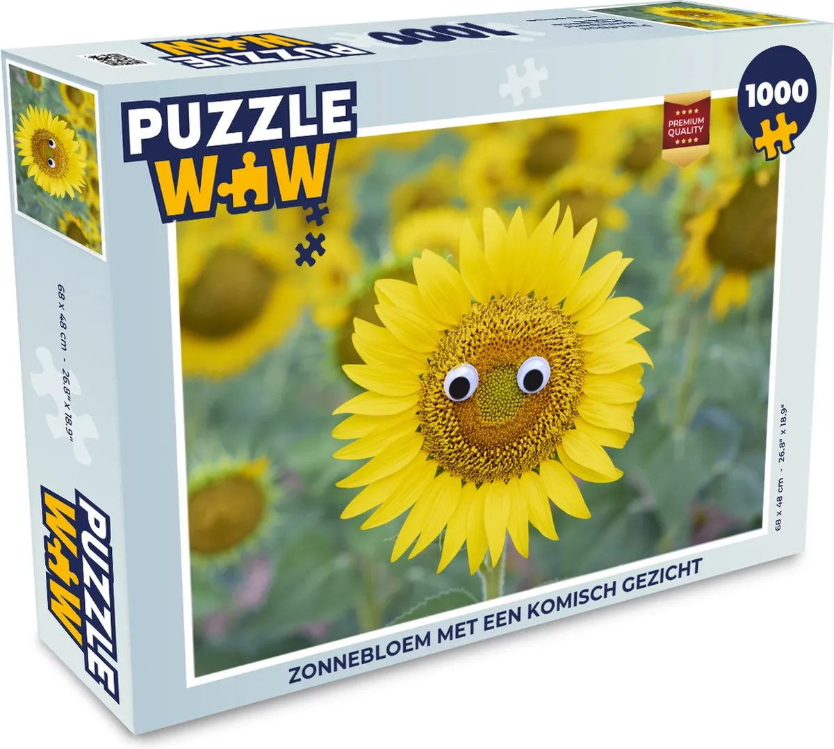 PuzzleWow Zonnebloem Legpuzzel 1000 Stuks - Multicolor