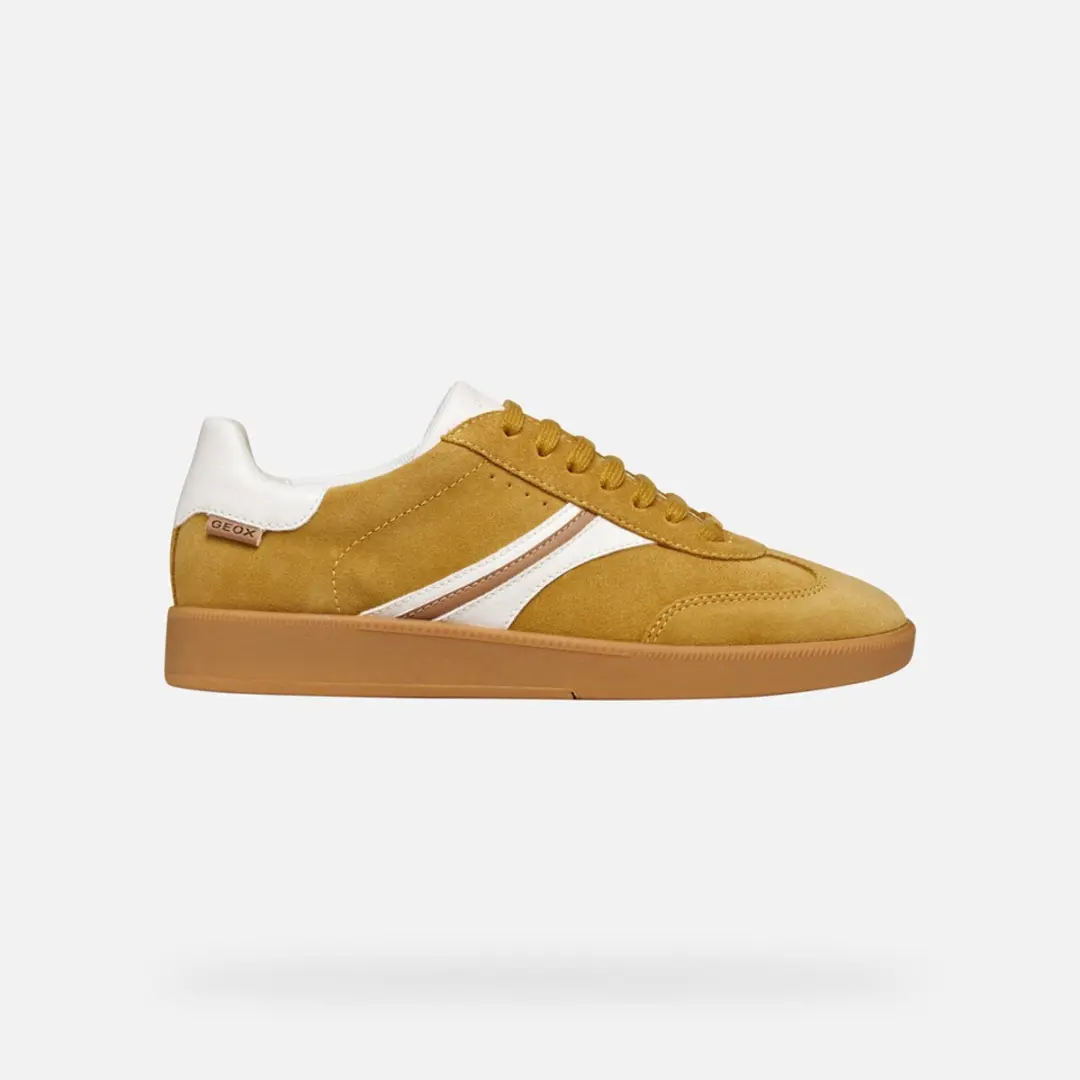 Geox Meleda Dames Sneakers - Geel/Wit - Maat 38 - afbeelding 4 van 6