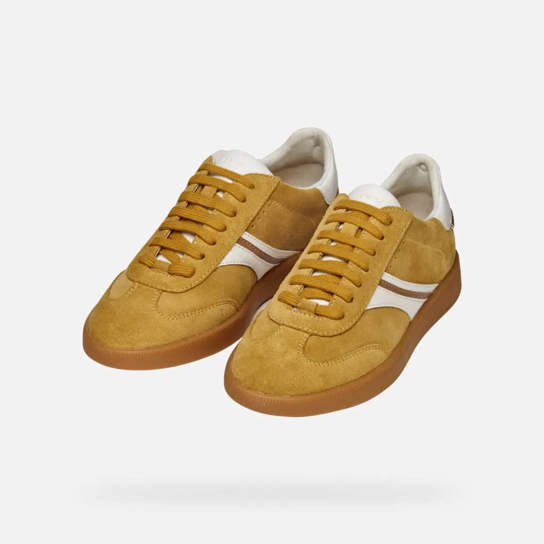 Geox Meleda Dames Sneakers - Geel/Wit - Maat 38 - afbeelding 5 van 6