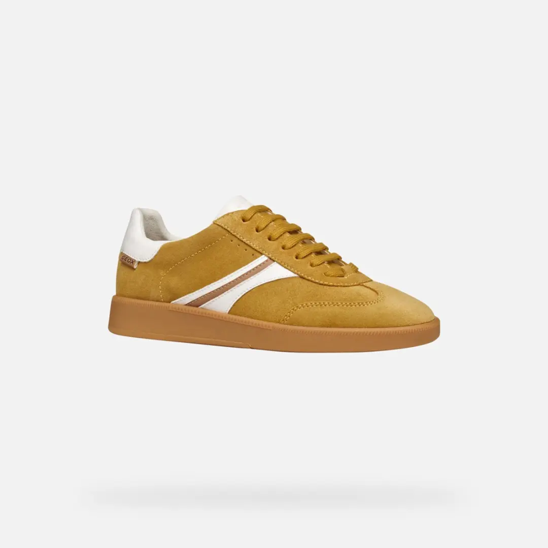 Geox Meleda Dames Sneakers - Geel/Wit - Maat 38 - afbeelding 6 van 6