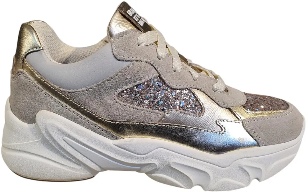 Braqeez 426160-403 Meisjes Lage Sneakers - Beige - Maat 35 - afbeelding 2 van 6