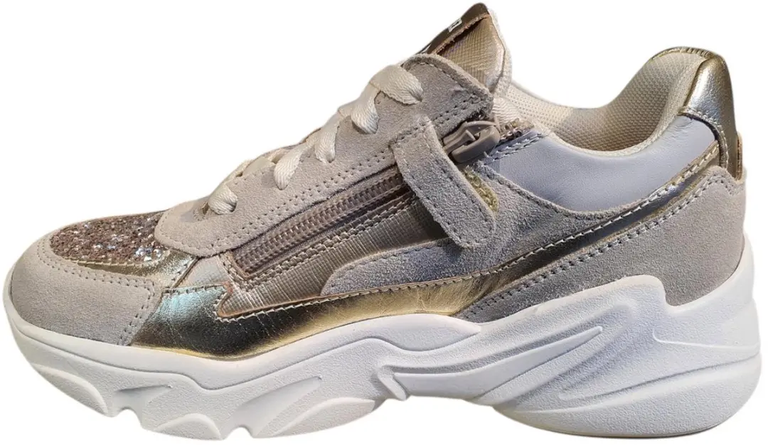 Braqeez 426160-403 Meisjes Lage Sneakers - Beige - Maat 35 - afbeelding 6 van 6