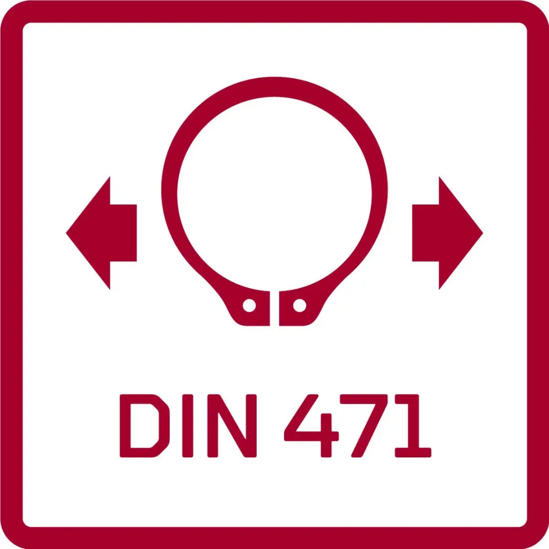 Gedore RED Borgveertangenset R22150017 - 4-delig Zwart - afbeelding 2 van 3