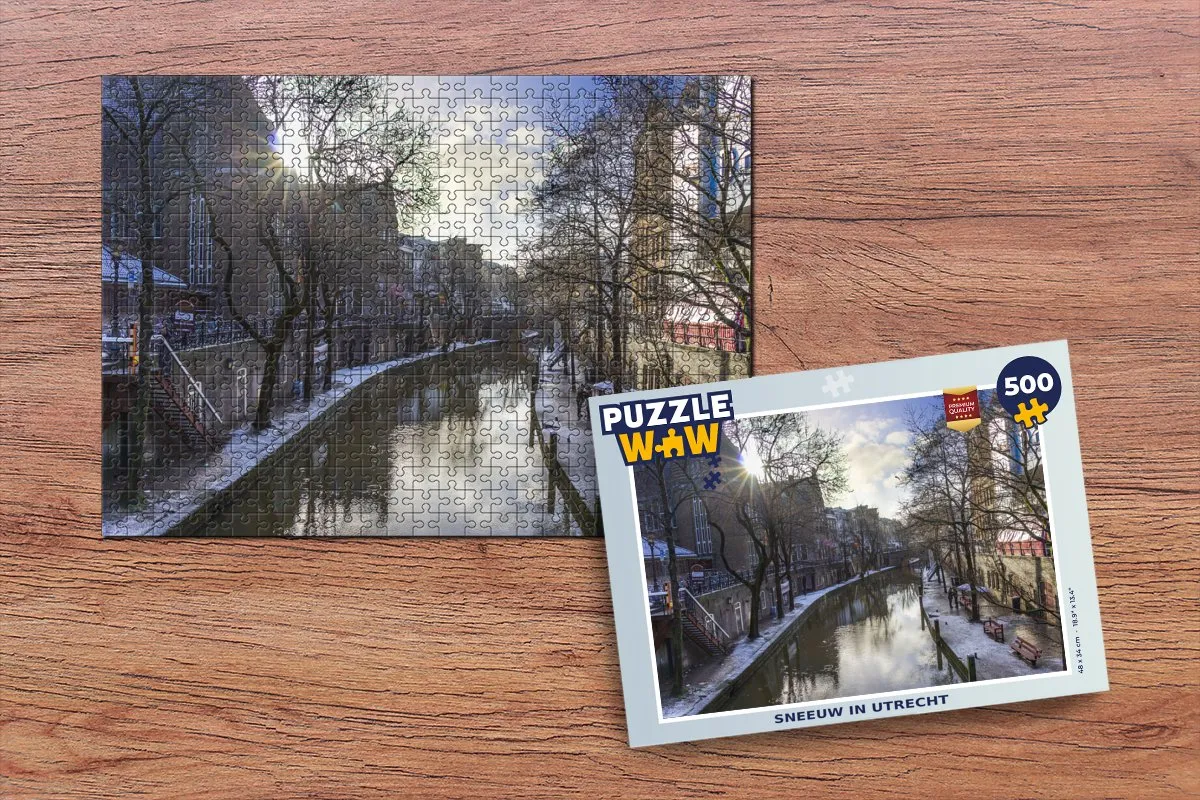 PuzzleWow Utrecht Legpuzzel 500 Stuks - Multicolor